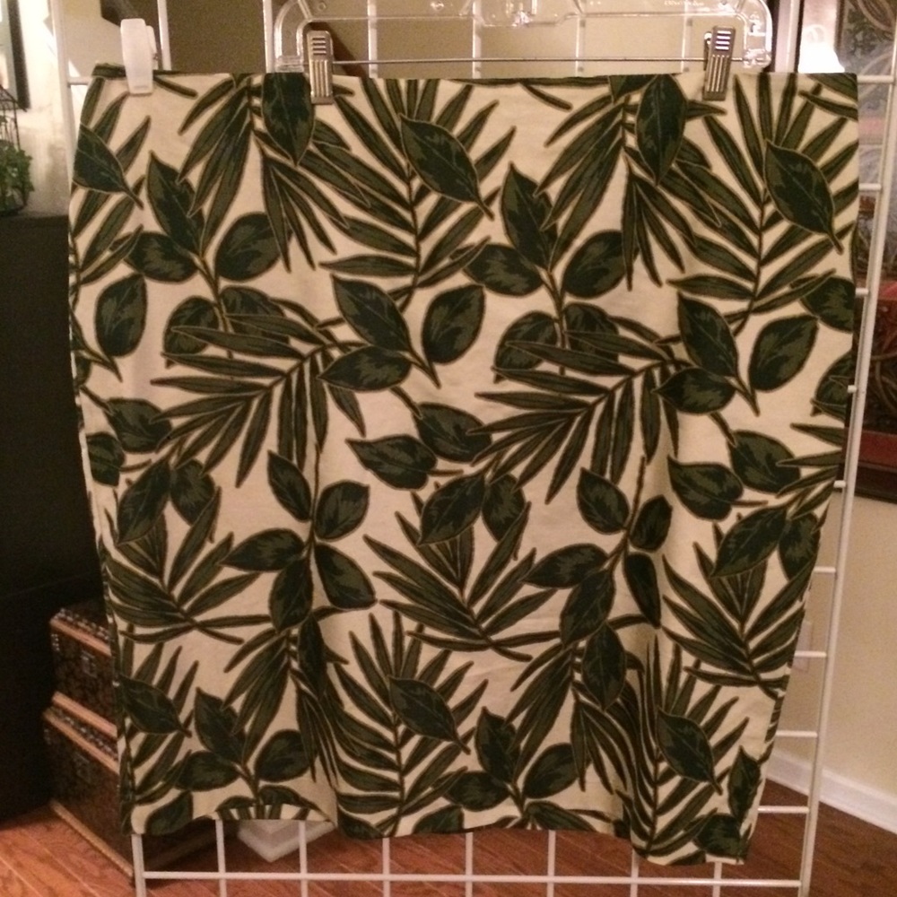 Tropical print skirt